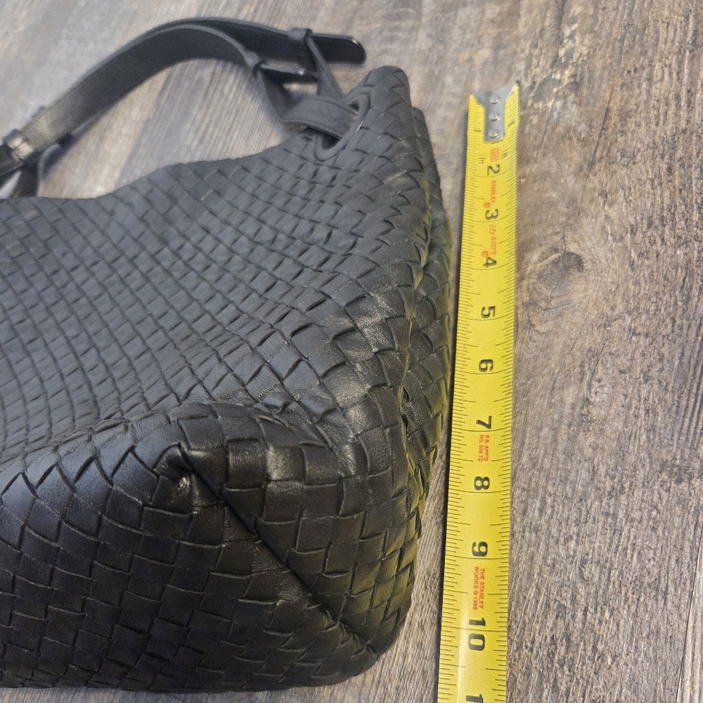 BOTTEGA VENETA Intrecciato Tote Bag Medium Bella Garda Nappa Leather Black Woven - Picture 5 of 16